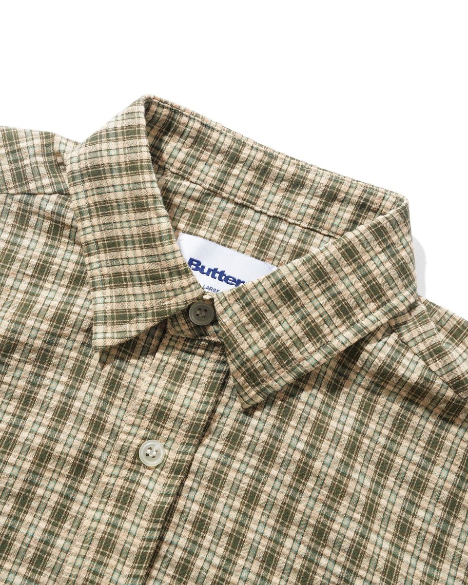 Butter Goods Equipment S/S Shirt (Moss/Yellow)
