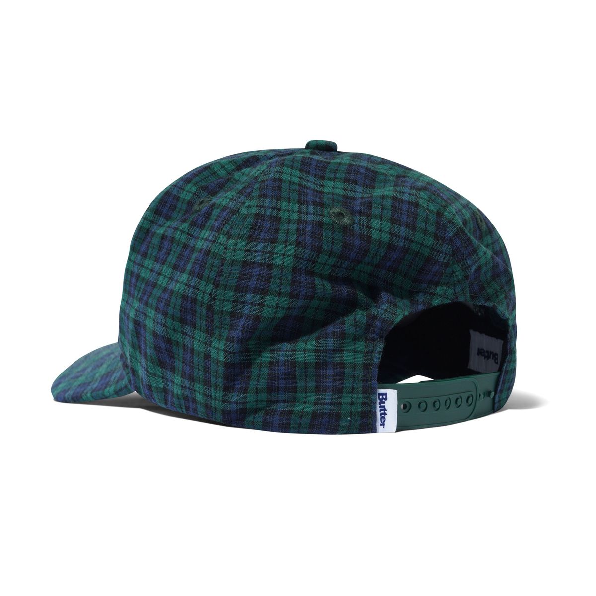 Butter Goods Collegiate 6 Panel Cap (Plaid
