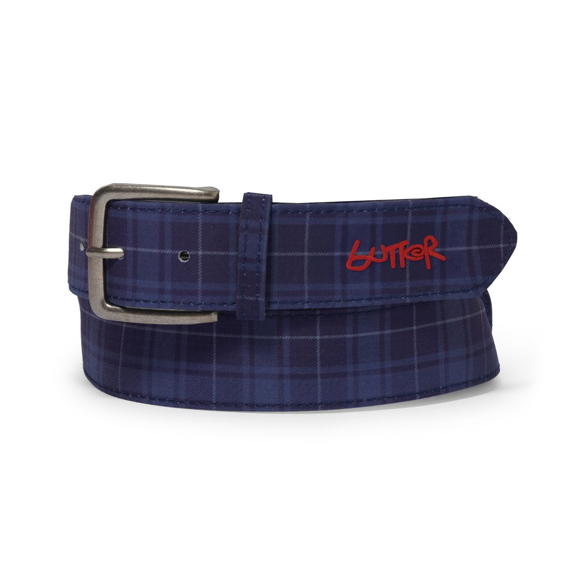 Butter Goods Plaid Belt (Navy)
