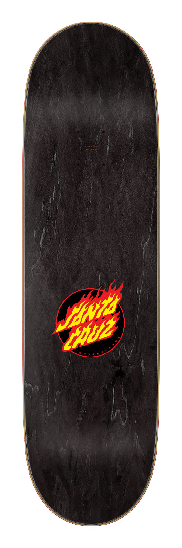 Santa Cruz Flame Dot Deck 8.6