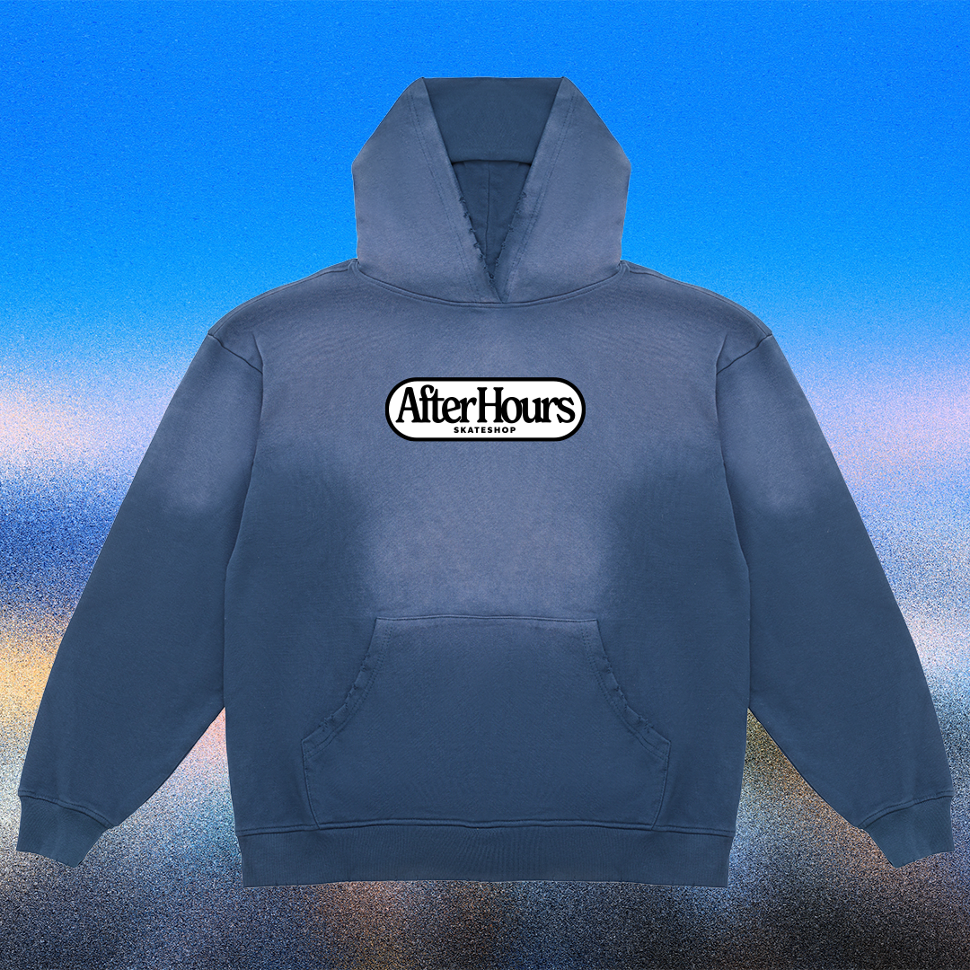 After Hours Pill Hoodie (Distressed Navy)