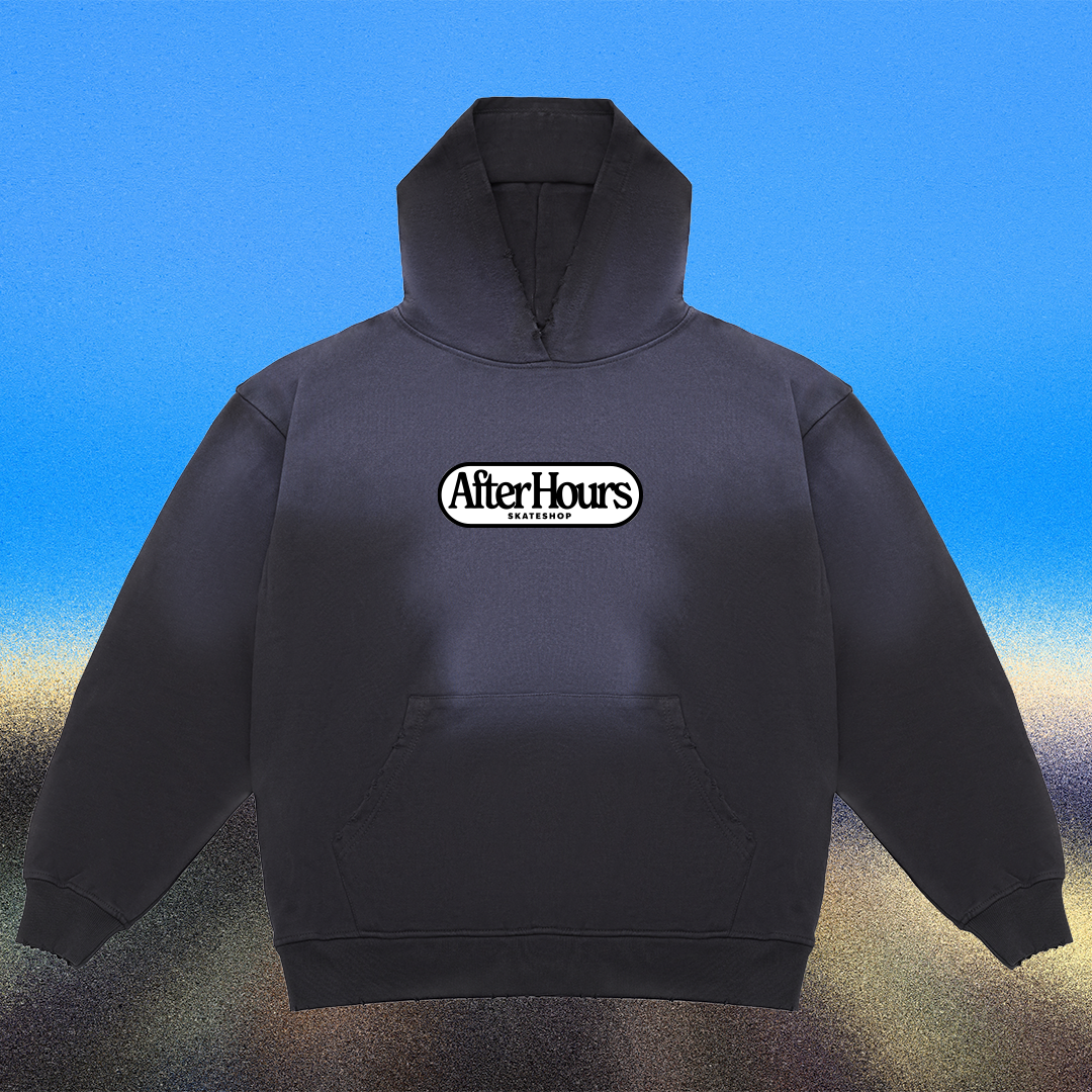 After Hours Pill Hoodie (Distressed Black)