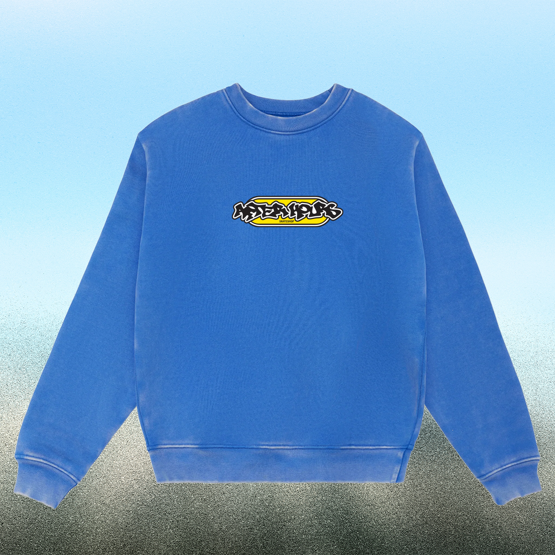 After Hours Alt Pill Crewneck Sweatshirt (Vintage Blue)
