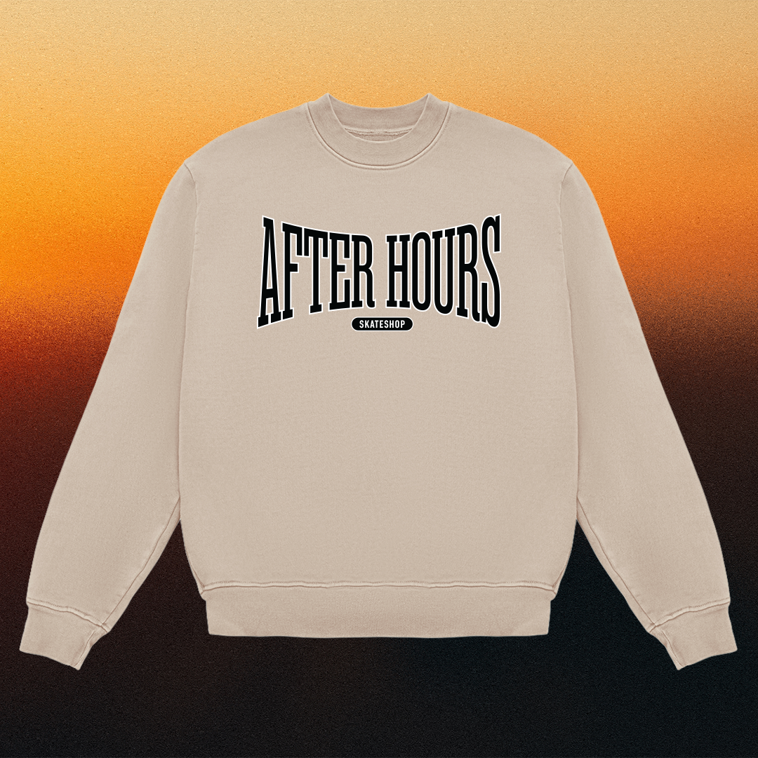 After Hours Athletics Crewneck Sweatshirt (Tan)