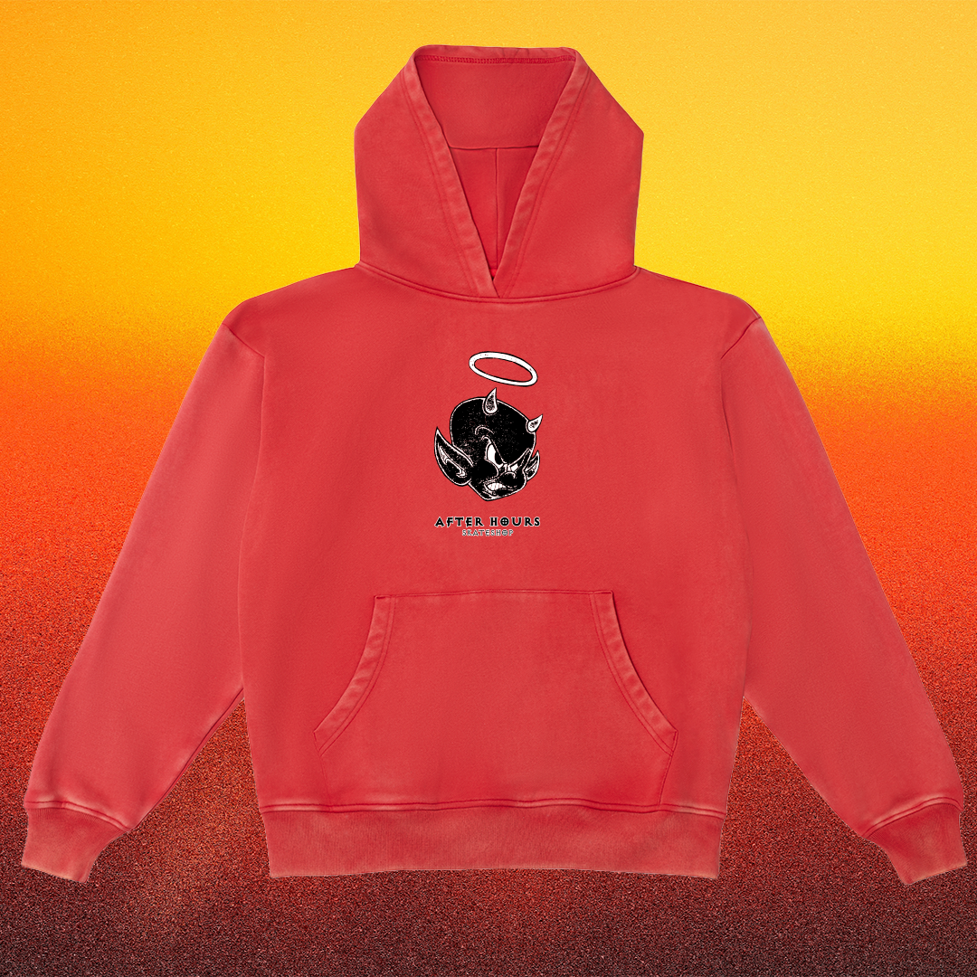 After Hours Lil Sinner Hoodie (Vintage Red)