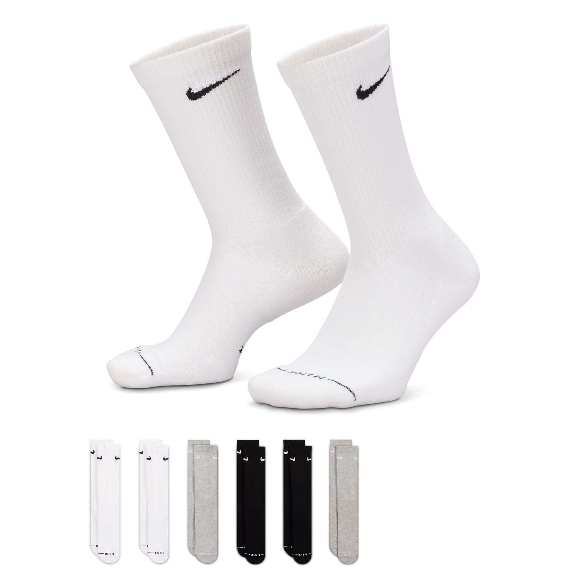 Nike Everyday Elevated Crew Socks (6pk)