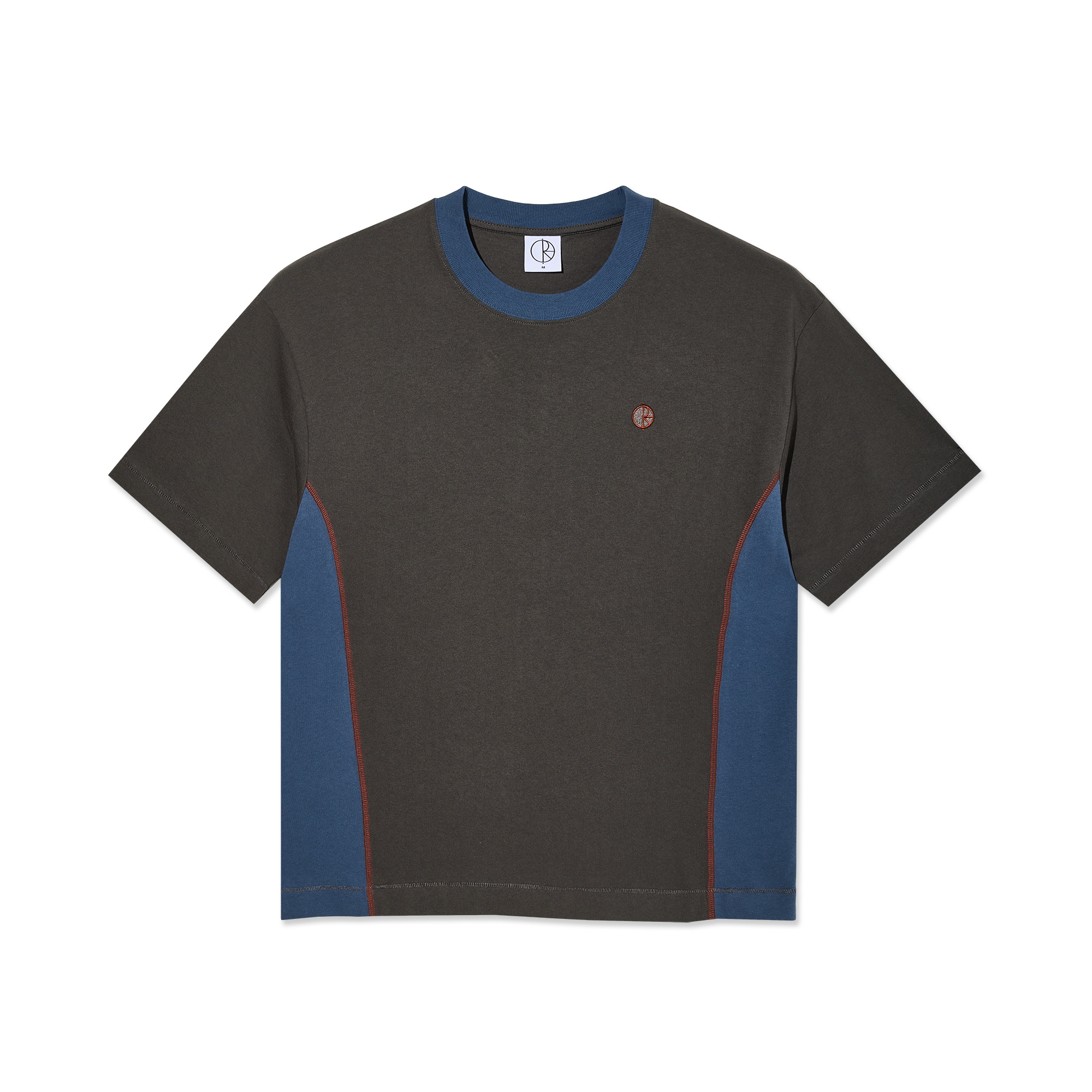 Polar Surf Panel Tee (Dirty Black/Grey Blue)