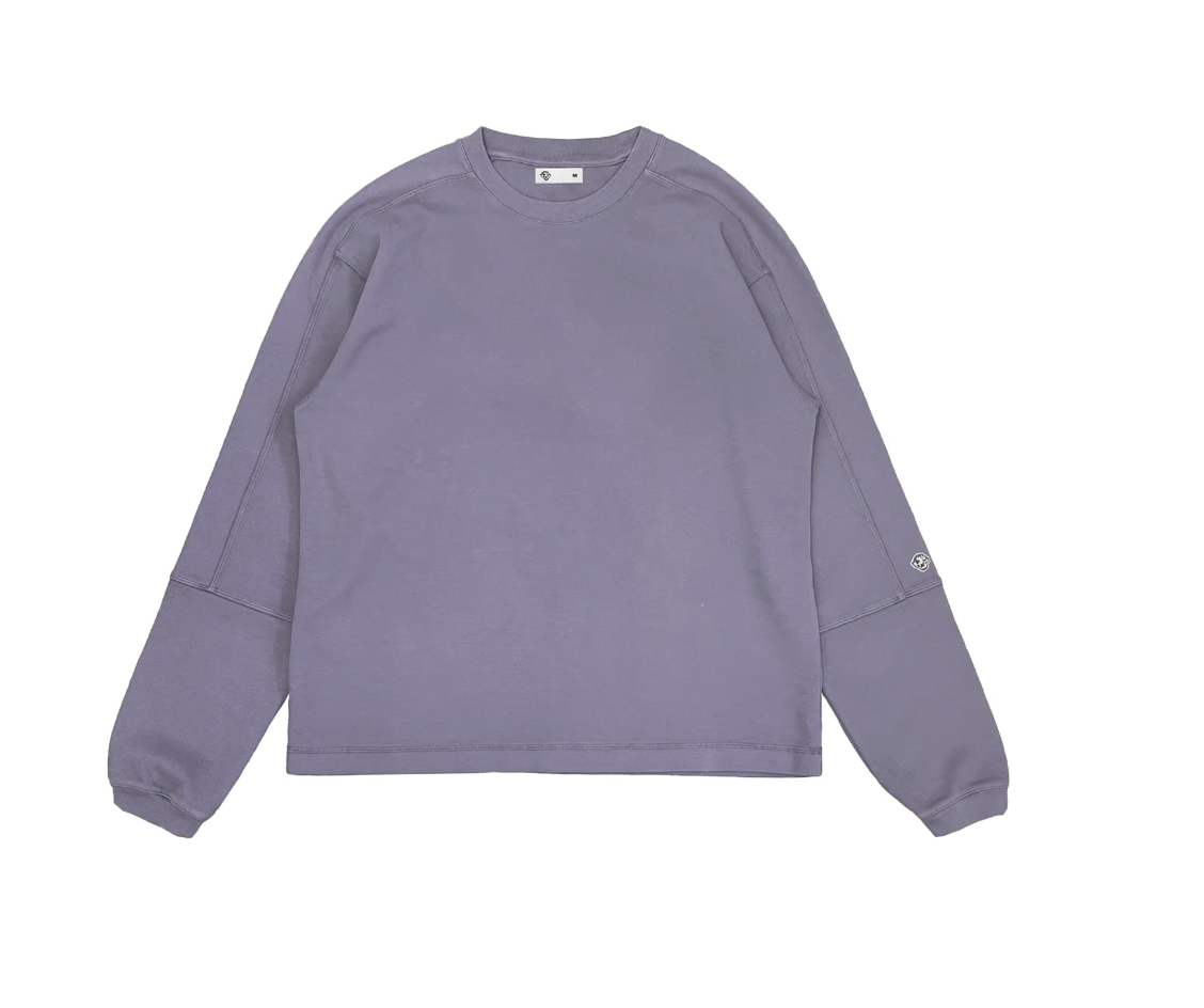 Dancer Panel Pique Crewneck (Faded Purple)
