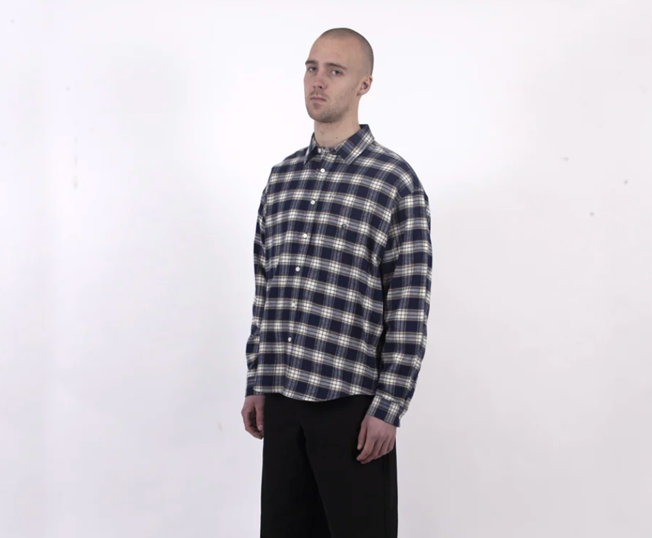 Dancer Flannel Shirt (Navy)