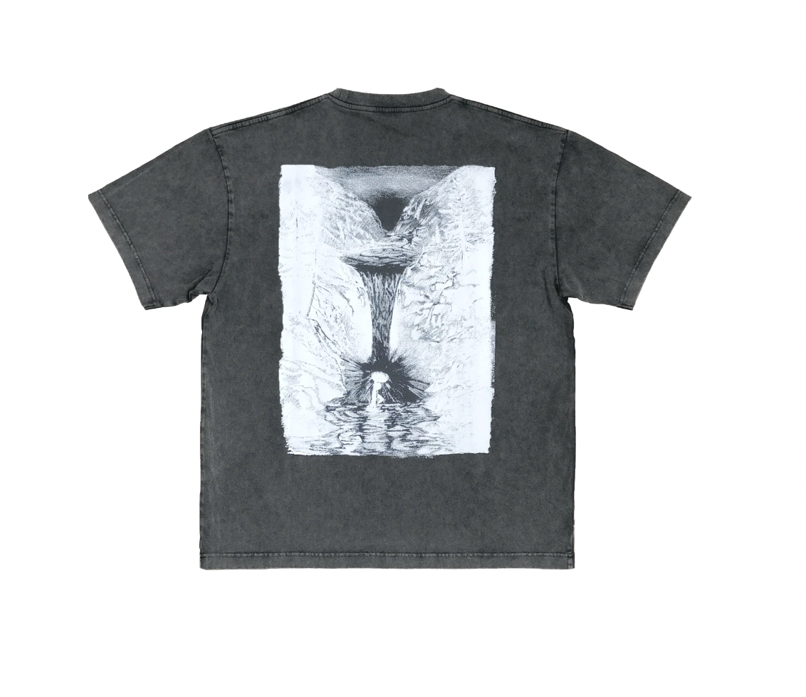 Dancer Waterfall Tee (Washed Black)