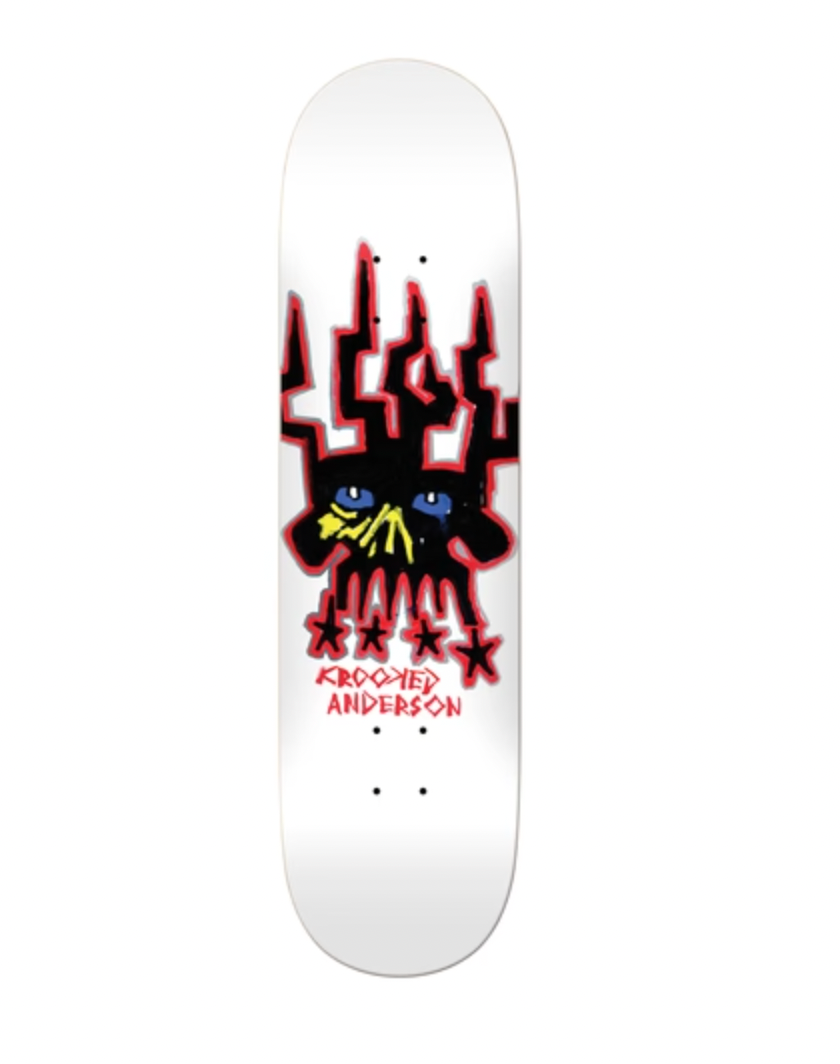 Krooked Manderson Skull King Deck 8.38