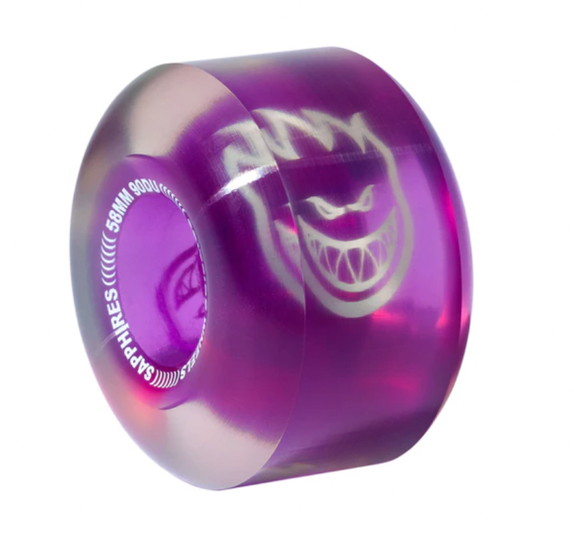 Spitfire Sapphires Radial Clear Purple (90d/58mm)