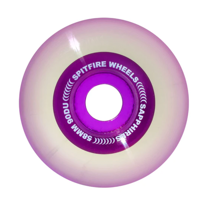 Spitfire Sapphires Radial Clear Purple (90d/58mm)