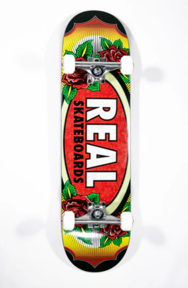 Real Rose Oval Complete Skateboard 7.75