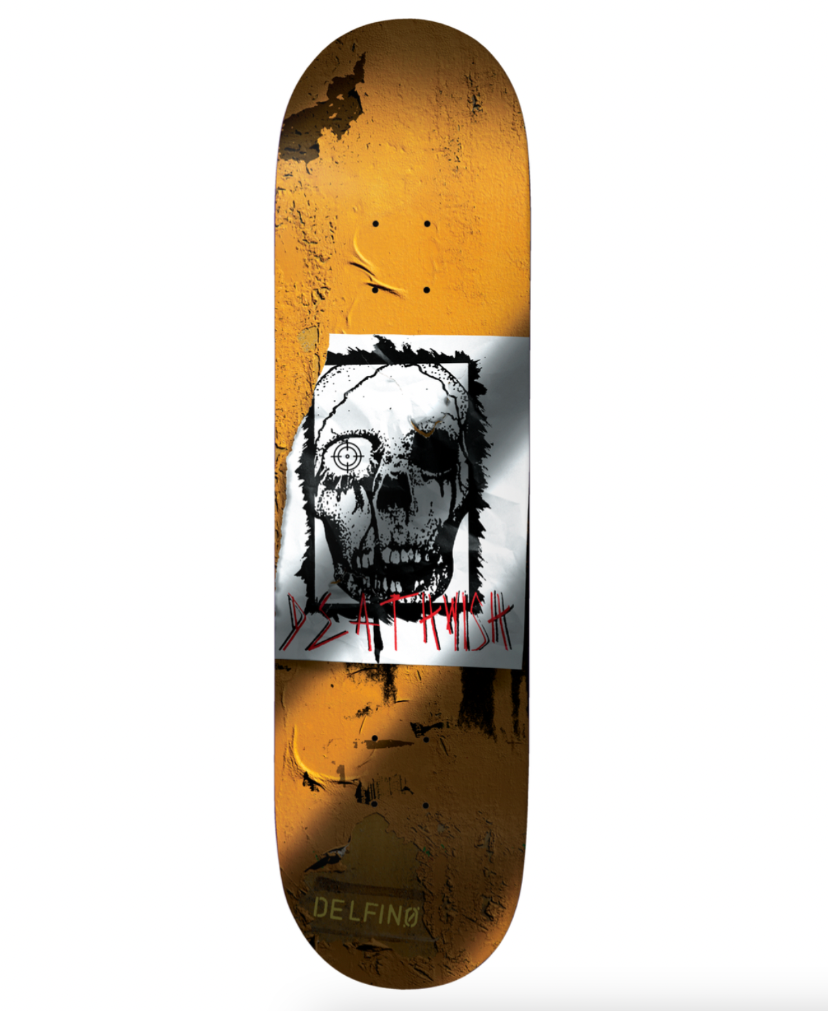 Deathwish Delfino Torn Deck 8.25