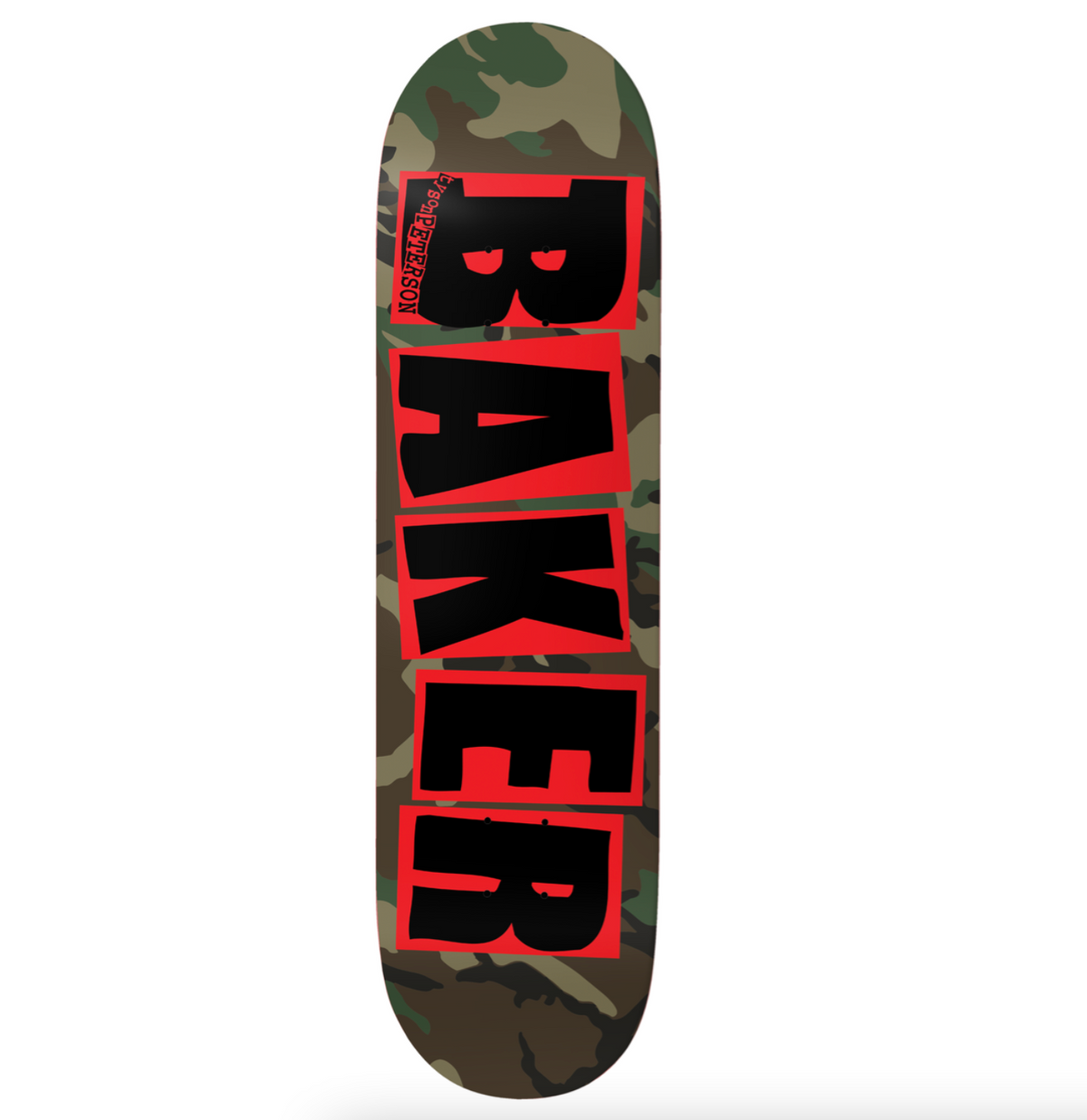 Baker Peterson Logo Camo Deck 8.25