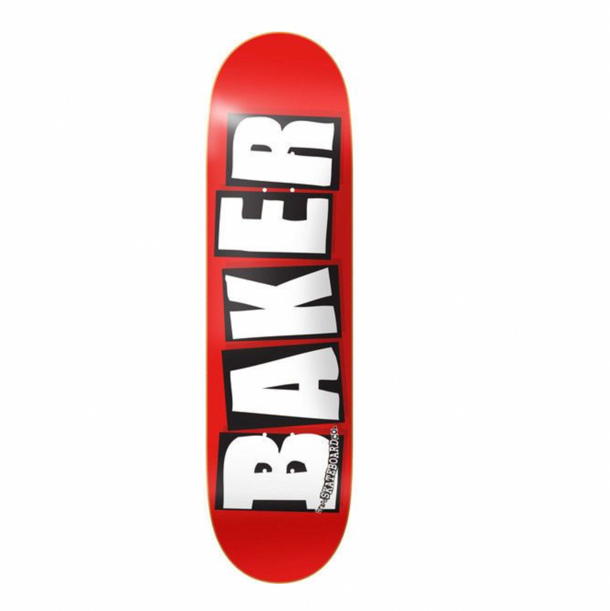 Baker Logo Red/White Deck 8.125