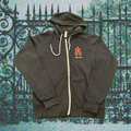 After Hours Gothic Lightweight Zip Hoodie (Black)