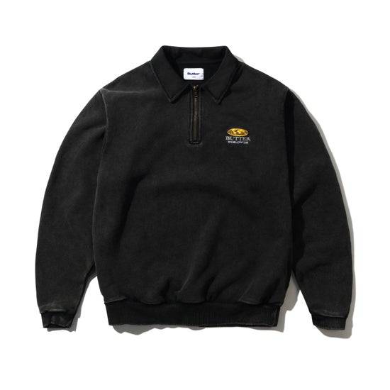 Butter Goods Corp 1/4 Zip Pullover (Black)