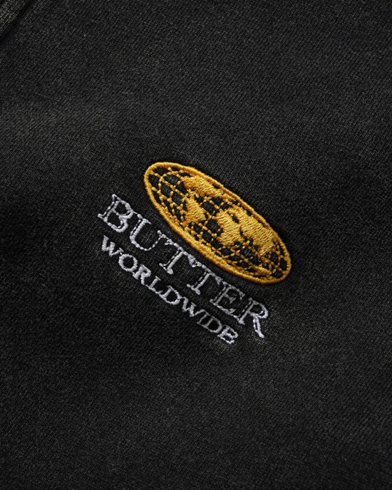 Butter Goods Corp 1/4 Zip Pullover (Black)