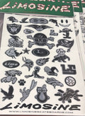 Limosine Team Peel Away Sticker Sheet