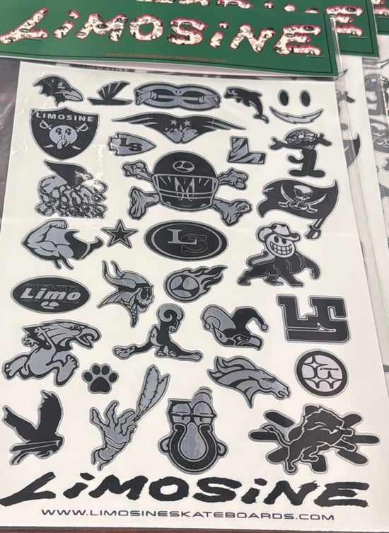 Limosine Team Peel Away Sticker Sheet